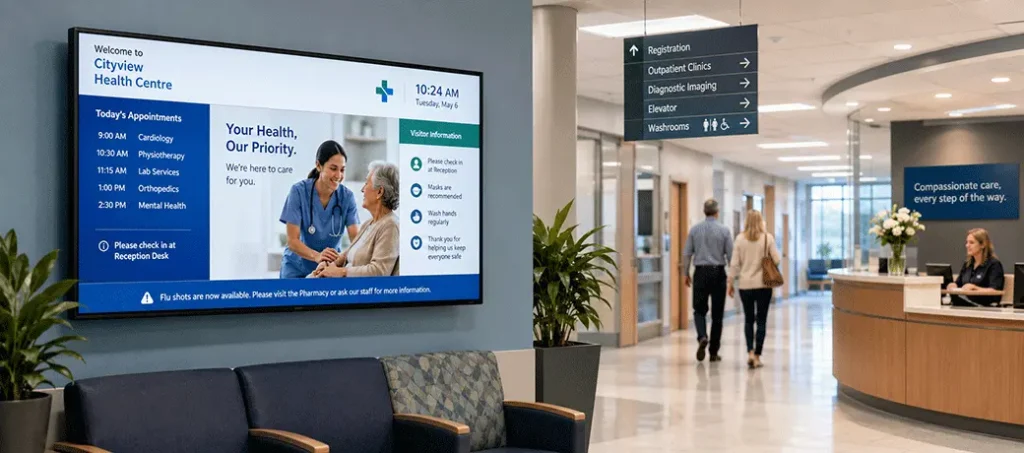 How Healthcare Digital Signage Solves Communication Challenges